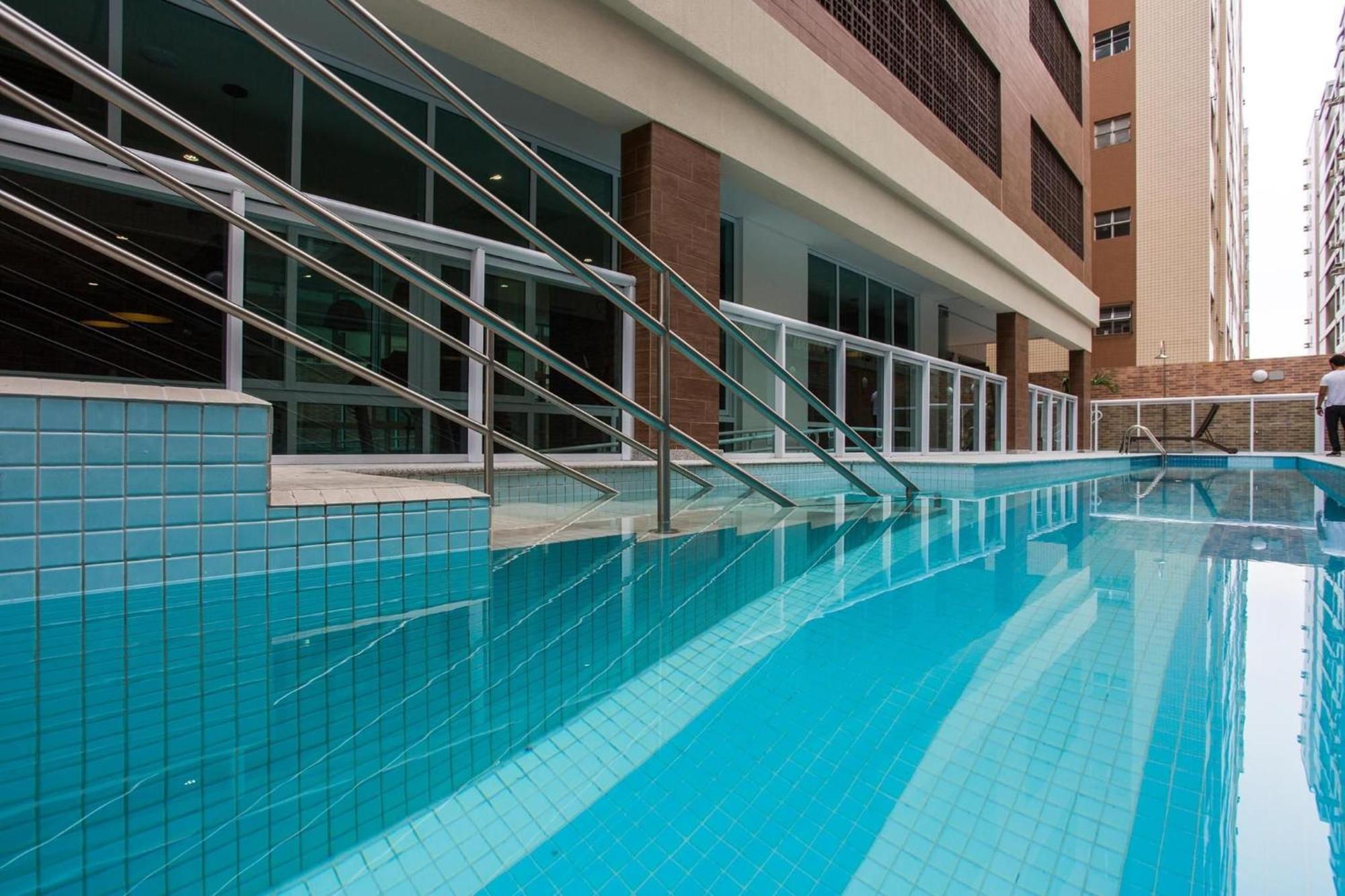 Apartament Residencial Estanconfor Com Vista Mar 2 Ac E Garagem Santos  Zewnętrze zdjęcie