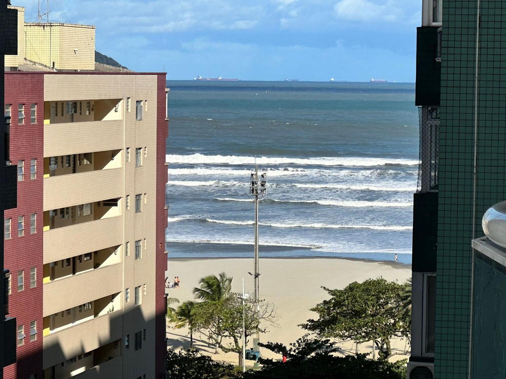 Apartament Residencial Estanconfor Com Vista Mar 2 Ac E Garagem Santos  Zewnętrze zdjęcie